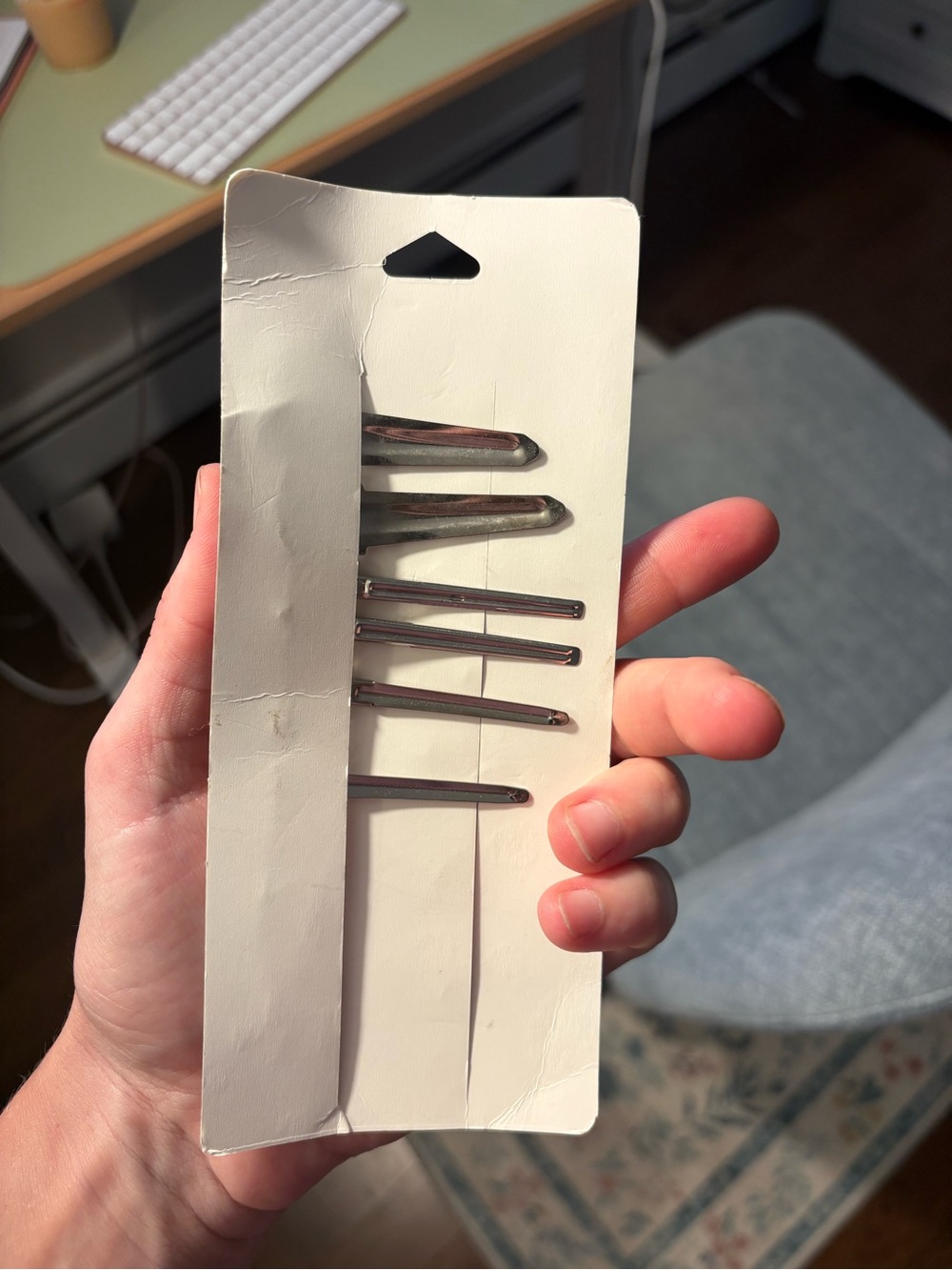 Silver Star & Bobby Pin Hair Clip Set - Picture 2 of 2